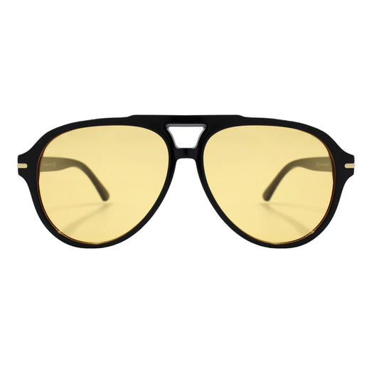 Alpine preto Lente amarela