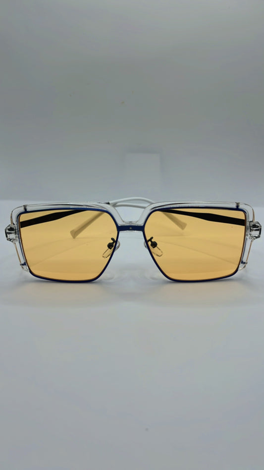 Lente terapêutica amarela modelo quadrado