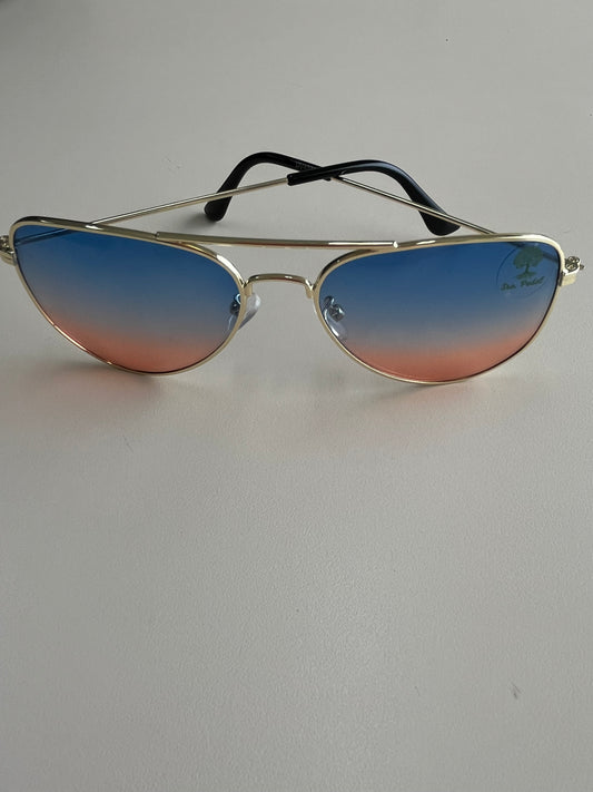 Aviador clássico degradè rosa azul